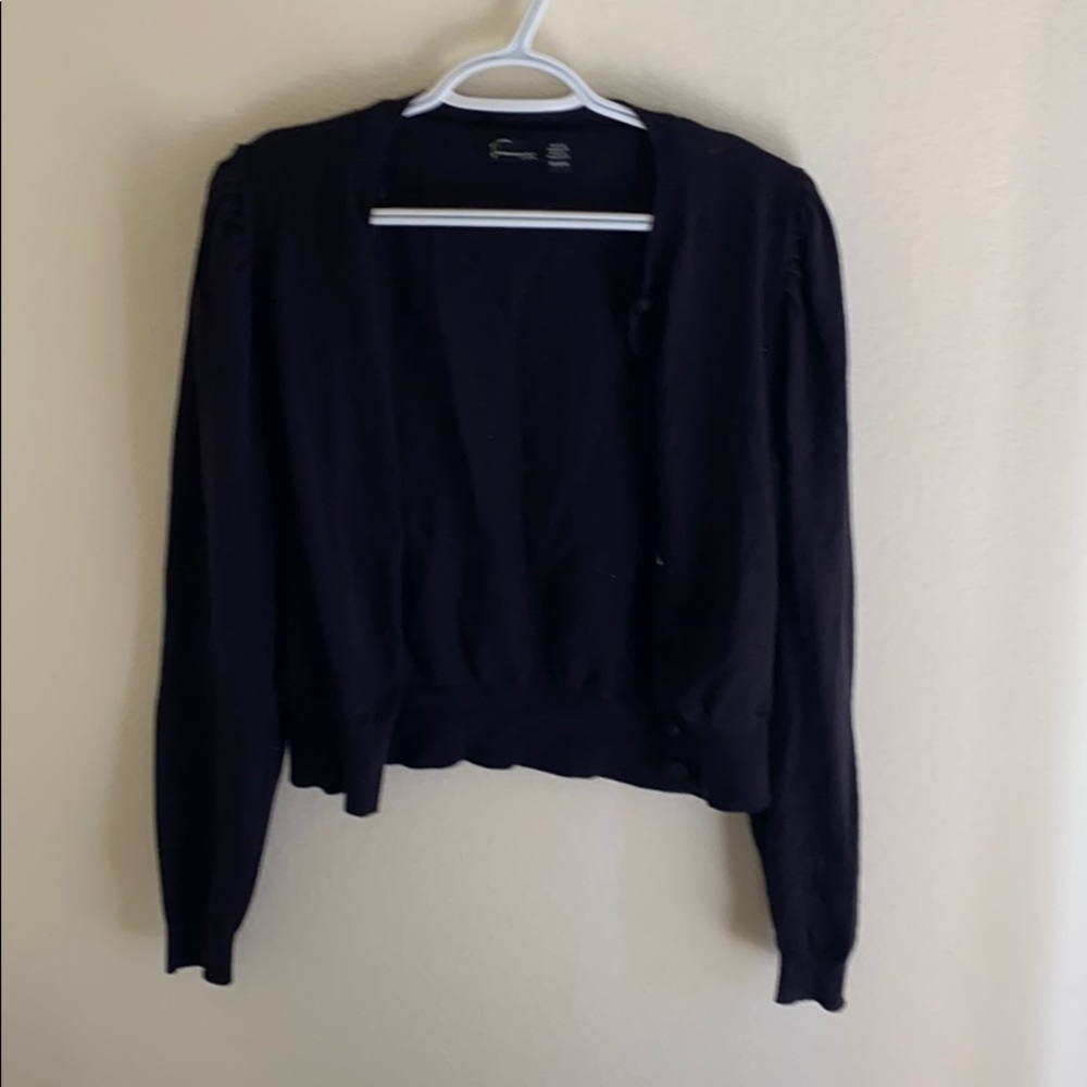Black button up cardigan